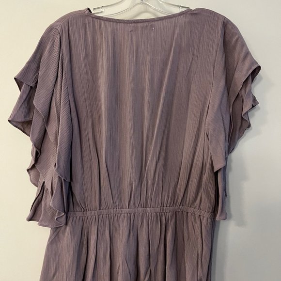 NWT Maurice's Mauve Flutter Blouse - Medium - Picture 4 of 4